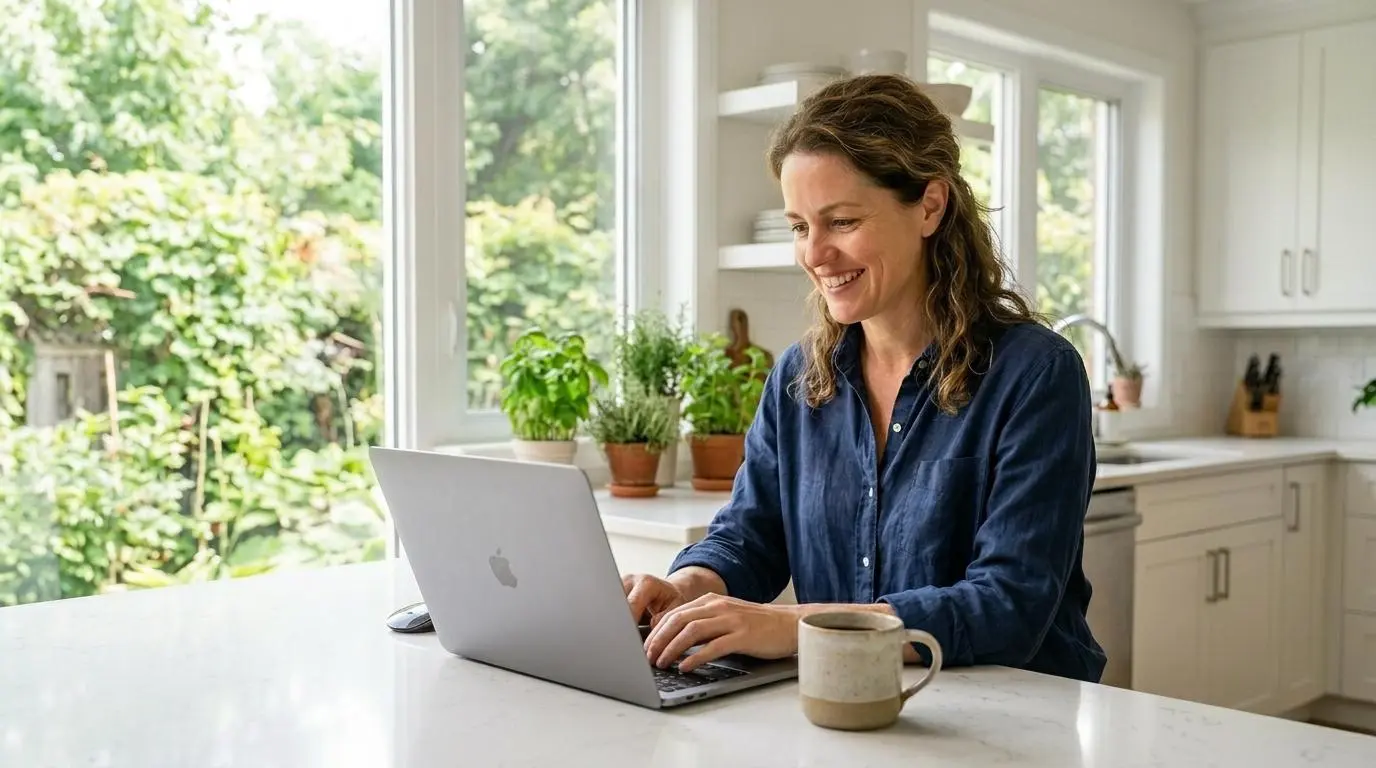 A person using their laptop to manage their Ivologist membership